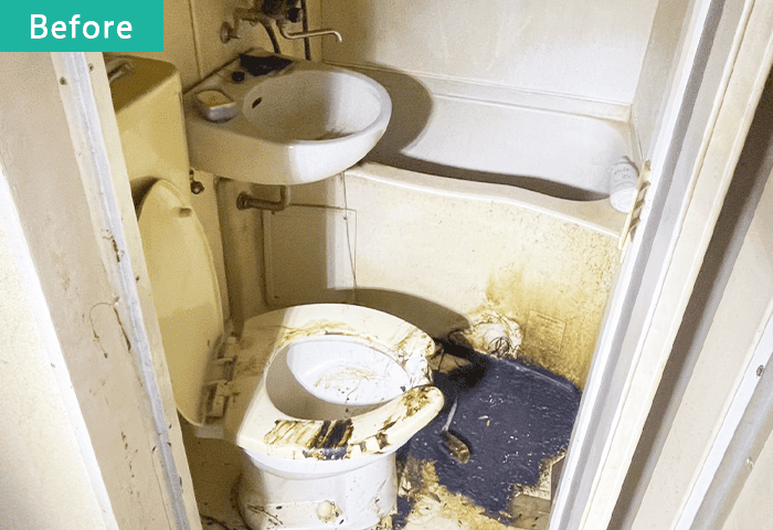 特殊清掃施工前の画像